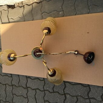 Set 2ks Retro Luster a Nastenna Lampa DRUKOV Vintage - 13