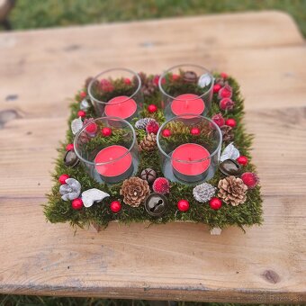 Adventné svietniky a machové obrazy - 13