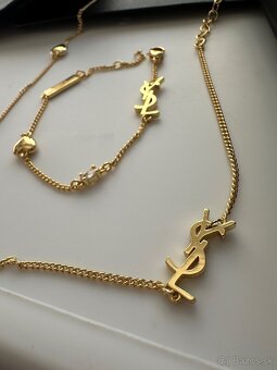 Nová nenosena luxusná sada naramku a nahrdelnika YSL - 13