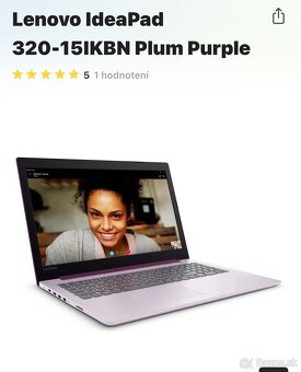 Notebook Lenovo IdeaPad 320 Plum Purple - 13