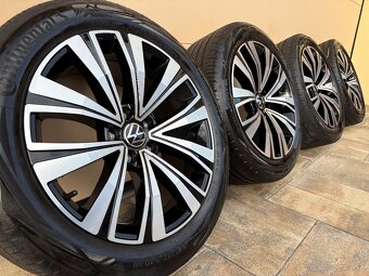 ALU DISKY VW MUSCAT SCHWARZ 5x112 R18 +LETNE PNEU 245/45 R18 - 13