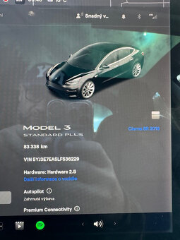 TESLA MODEL 3 SR PLUS| 12/2019| LEN 83 400 km| 18300 bezDPH - 13