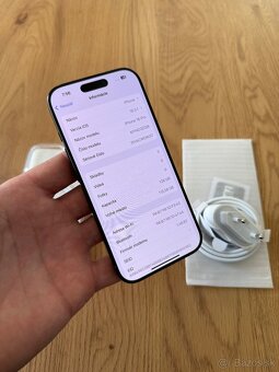 iPhone 16 Pro 128 gb Black Titanium v záruke +príslušenstvo - 13