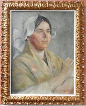 Starožitné obrazy s motívom Portrétovým - 13