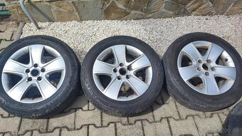 4ks použité letné gumy z octavie 2 + disky - 13
