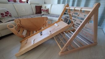 3 stranný bukový Piklerovej trojuholník montessori - 13