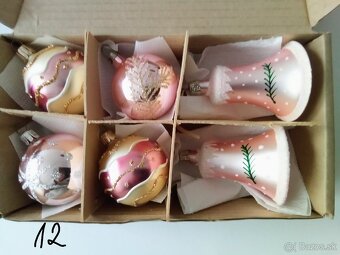 Vánoční ozdoby různé- staré, vianočné ozdoby - 13