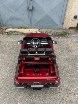 Elektrické autíčko Ford Ranger 4x4 - lakované - červené - 13