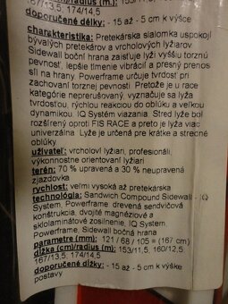 Zjazdové lyže Blizzard - nové, carvingové R13,5 - 13