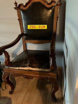 Vyrezávané 120 ročné kreslo - 13