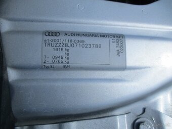 AUDI TT 2,0TFSi 147kw Cabrio SLine 2007 bez koroze - 13