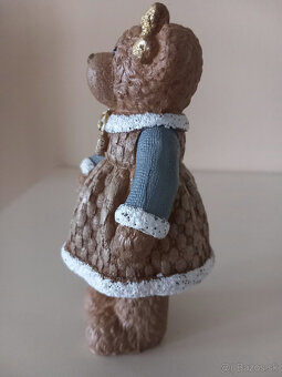 Sada 2ks stojacie keramické medvedíky - párik - 13