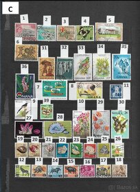 Filatelia-Poštové známky na predaj, 10 cent za kus - 13