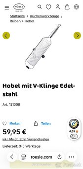 Profesionalne struhadlo hoblik Rösle - 13