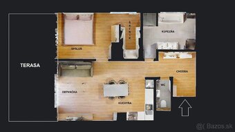 CENTRUM jedinečný 2 izb.byt s predzáhradkou 92 m2 - 13