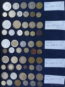 Zbierka mincí - svet - Turecko, Belgicko - 13