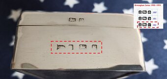 Investičné striebro-šperkovnica/humidor–UK-582g-REZERVOVANÉ - 13