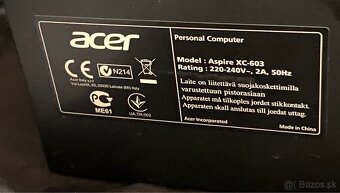 ACER Aspire XC-603 a ACER P203W - 13
