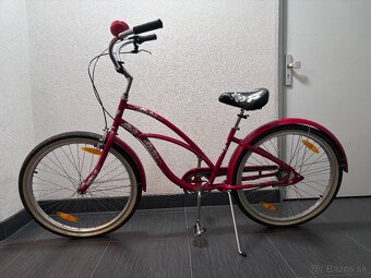 Dámsky mestský retro bicykel Electra Cruiser 1 červený - 13