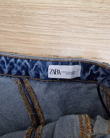 Nové ZARA denim rifľové džínsové  šaty - 13