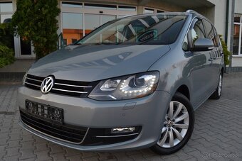VW SHARAN 2.0 TDI, PANORÁMA, KOŽA, BIXENÓN, 7 MIESTNE, ŤAŽNÉ - 13
