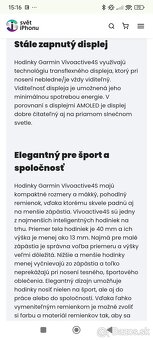 Garmin Vivoactive 4s top stav - 13