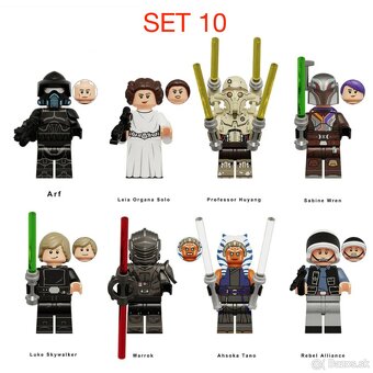 Rôzne figúrky Star Wars 1 (8ks) - typ lego - nové - 13