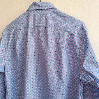 Polo Ralph Lauren modrá košeľa s dlhým rukávom s kvetmi S - 13