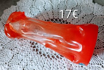 Hutné sklo - misy , váza - 13