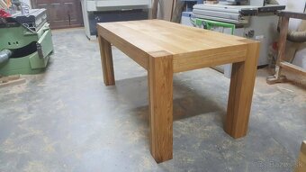 Dubový loftový stôl, moderný - 13