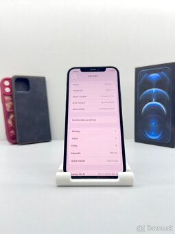 iPhone 12 PRO 128GB BLUE TOP STAV NOVÁ BATÉRIA 100% - 13