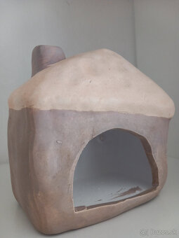 Sada 3ks keramické domčeky na sviečku - 13