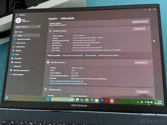 Skoro nový: Asus Zenbook 14 OLED UX3402VA notebook v záruke - 13