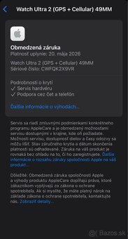 Apple Watch Ultra 2 49mm Black Cellular nové, rok záruka - 13