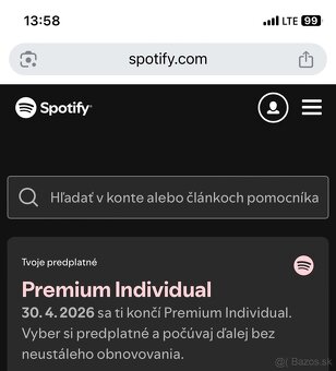 Spotify PREMIUM individual 3/6/12 mesiacov - 13