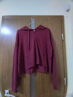 Bershka zelena mikina, bordova FB mikina Zara pulovrik a ine - 13