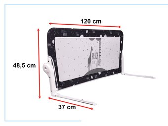 Bezpečnostná zábrana na posteľ 120 cm viac farieb - 13
