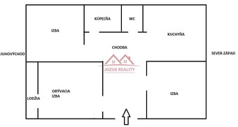 3 IZBOVÝ BYT ( 2 IZBY) NA PRENÁJOM, UL. HELSINSKÁ, KE I.-ŤAH - 13