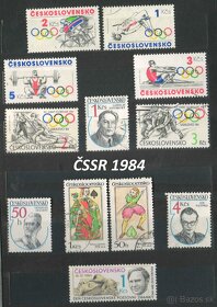 Poštové známky, filatelia: ČSSR 1974-1992 - 13
