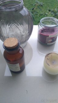 Predám náhrobné kahance,sviečky, svietnik,váhu,nožnice,kôš - 13