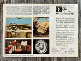 Dobový prospekt Trabant 601 ( 1966 ) česky - 8ks - 13