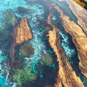 Epoxidový stôl , set konferenčných stolov , epoxidové stoly - 13