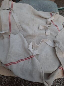 Na Predaj  Staré  Lanové vrecia , zachovalý prírodný ľanové - 13