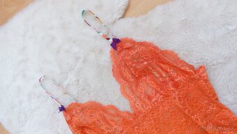 Nočná košieľka XL - oranžová - 13