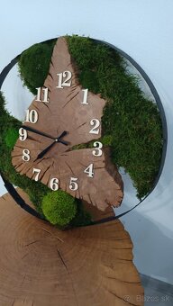 Drevo Dub Orech Nástenné hodiny - 13