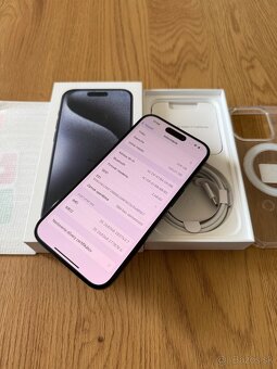 iPhone 15 Pro 256 gb Blue Titanium - nepoužívaný, záruka - 13
