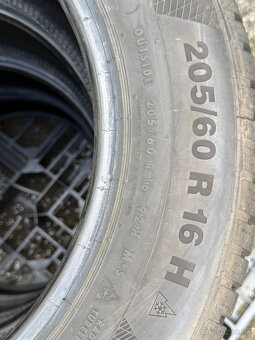 PREDÁM 4 kusy zimné pneumatiky CONTINENTAL 205/60 R16 92H - 13