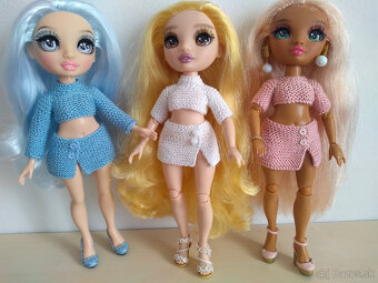 Kožuchy šaty pre bábiky Rainbow high barbie čiapky - 13