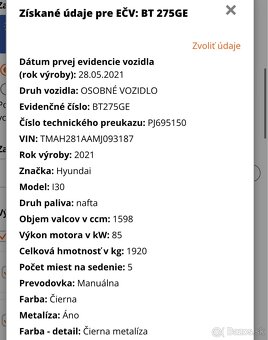 Hyundai i30 kombi 1.6crdi 85KW M6 RV2021 - 13