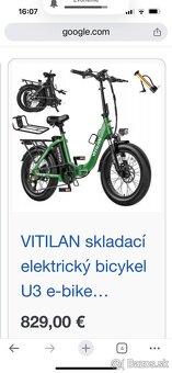 Skladací elektrobicykel Vitilan U3 - 13